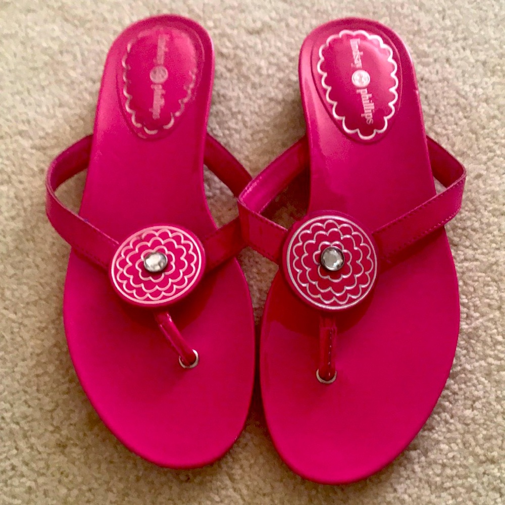 Lindsay Phillips pink sandals